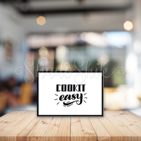 تابلو آشپزخانه خطاطی مدرن طرح COOK IT Easy دیواری