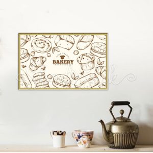 تابلو آشپزخانه فانتزی طرح BAKERY دیواری