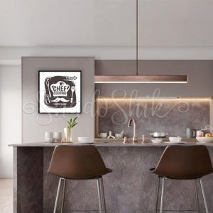 تابلو آشپزخانه فانتزی طرح CHEF Cooking با قاب های متنوع