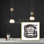 تابلو آشپزخانه فانتزی طرح CHEF Cooking دیواری