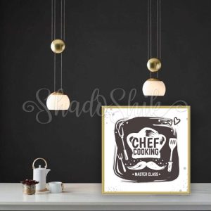 تابلو آشپزخانه فانتزی طرح CHEF Cooking دیواری