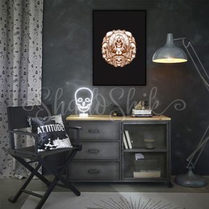 تابلو اتاق نوجوان فانتزی طرح Devil Skull با قاب های متنوع