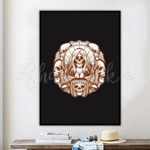 تابلو اتاق نوجوان فانتزی طرح Devil Skull دیواری