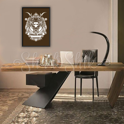 تابلو اتاق نوجوان فانتزی طرح Dragon Head به سبک وینتیج