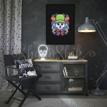 تابلو اتاق نوجوان فانتزی طرح Skull Beach دیواری