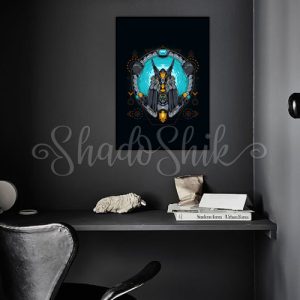 تابلو اتاق نوجوان فانتزی طرح anubis mecha دیواری