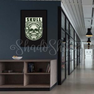 تابلو اتاق نوجوان فانتزی طرح skull vector دیواری