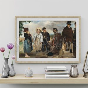 خرید تابلو نقاشی کلاسیک اثر ادوارد مانه طرح موسیقی دان قدیمی