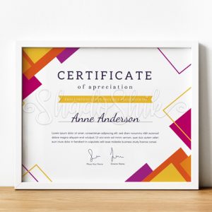 تابلو گواهینامه و تقدیرنامه طرح Anne Anderson رومیزی