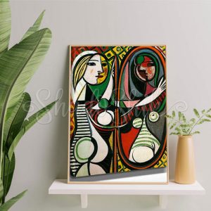 تابلو پذیرایی کلاسیک نقاشی اثر پابلو پیکاسو طرح صورت دیواری