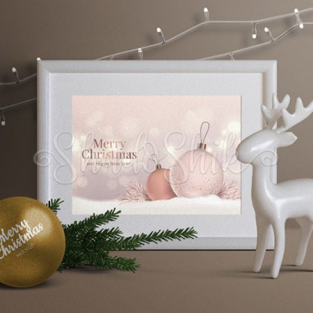 تابلو جشن کریسمس طرح Marry Christmas رومیزی