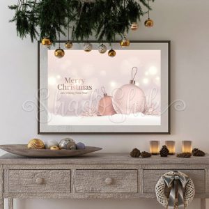 تابلو جشن کریسمس طرح Marry Christmas با قاب های متنوع