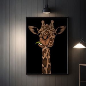 تابلو مدرن زرافه