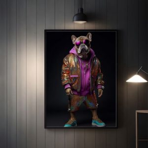 خرید تابلو طرح سگ